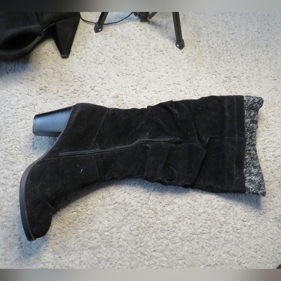 Faux Suede Boots - Picture 1 of 6